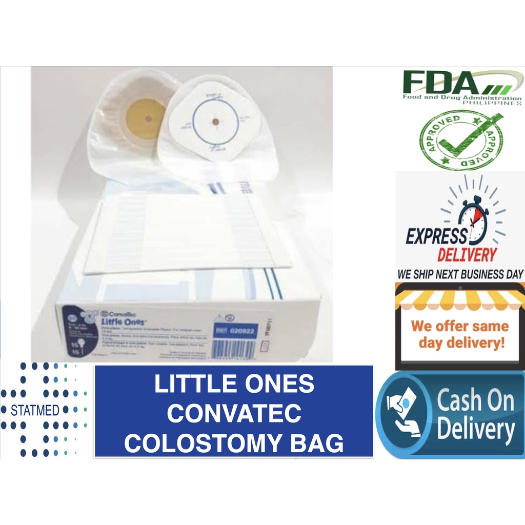 LITTLE ONES Colostomy Bag Convatec per piece (Free sterile gauze for