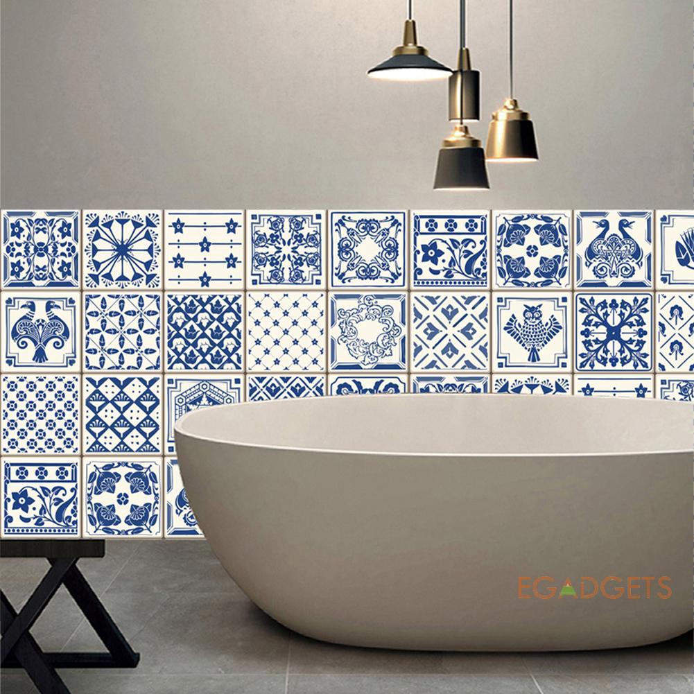 Eg Tile Decor Sticker Furniture Bathroom Decor Retro Style Adhesive Sticker Shopee Philippines