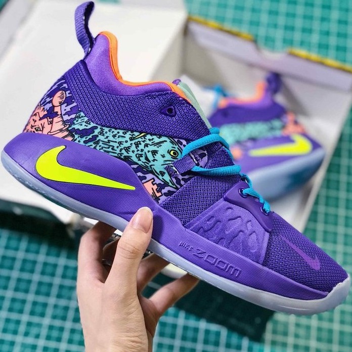 paul george shoes purple