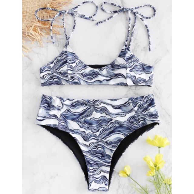 marble bikini zaful