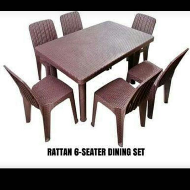 Jolly Rattan 6 Seater Table Ee, How Big Is A 6 Seater Table