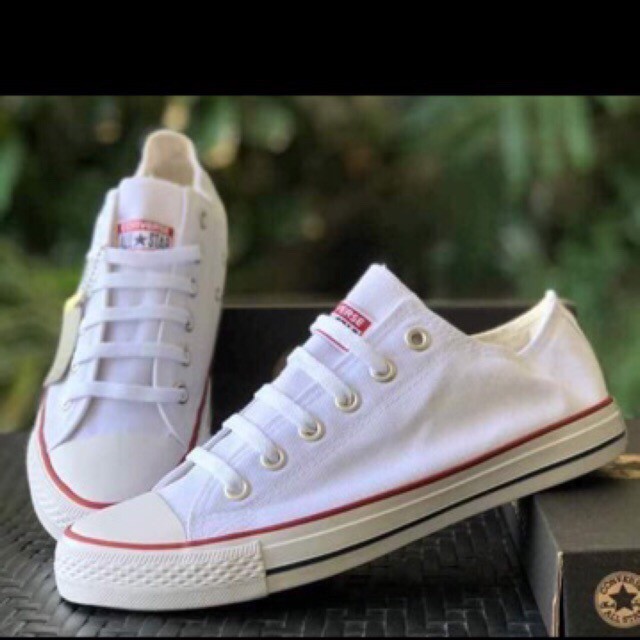 converse white canvas shoes
