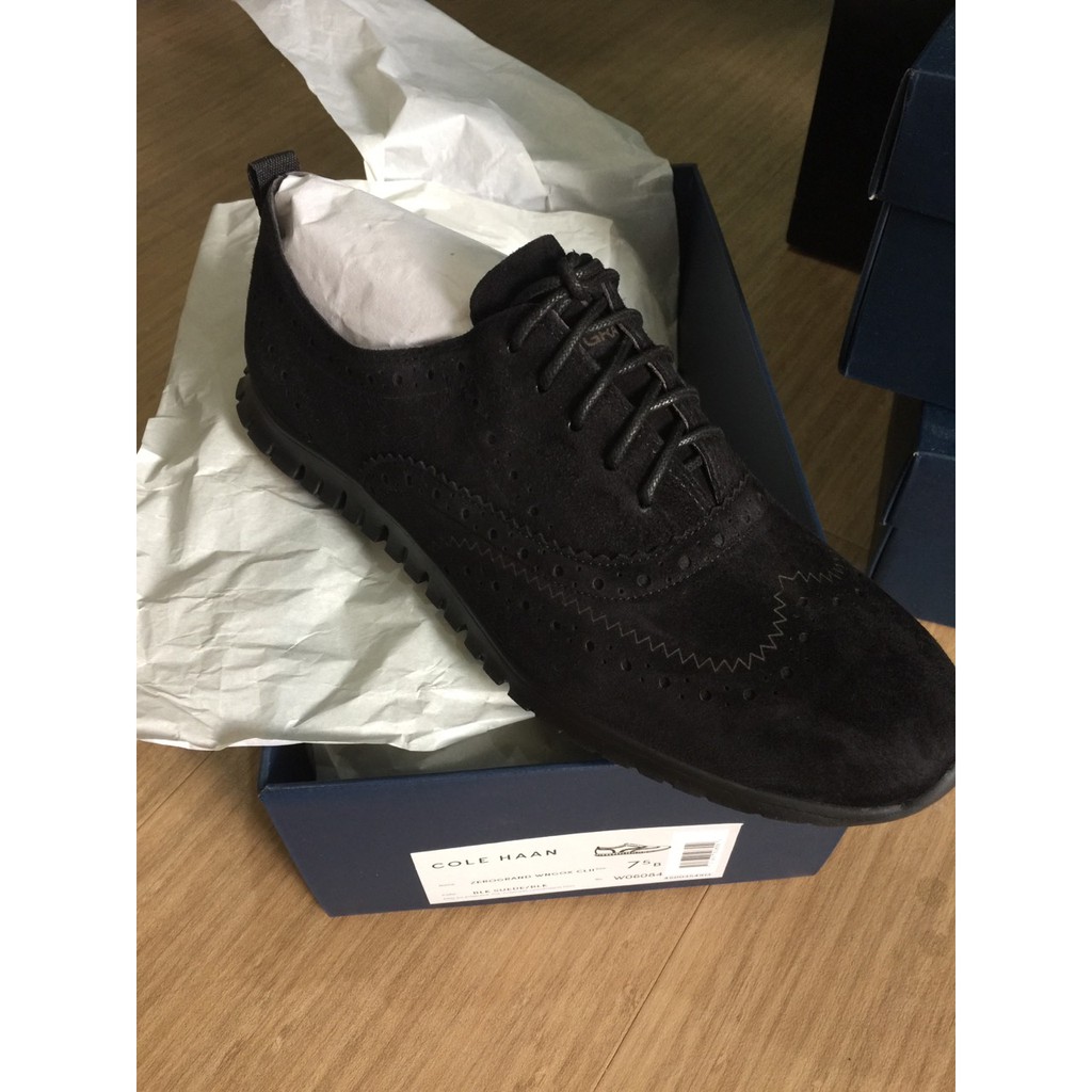 zerogrand wingtip oxford black