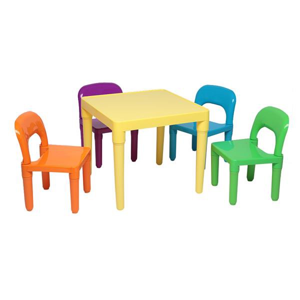 plastic table and chairs for children