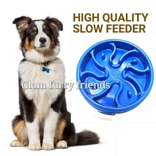 Heavy duty plastic dog pet chicken cat regular feeder/ slow feeder bowl