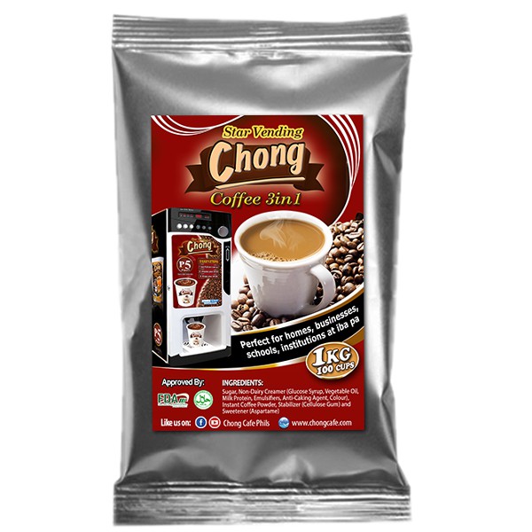 Chong Café Coffee 3 In 1 6 Kilos, Tokyo Coffee Table Whitening Creamer