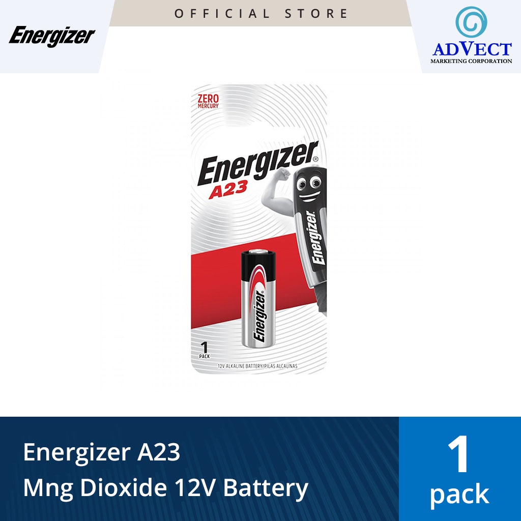 Energizer A23 Mng Dioxide 12v Battery Blister Pack Shopee Philippines 