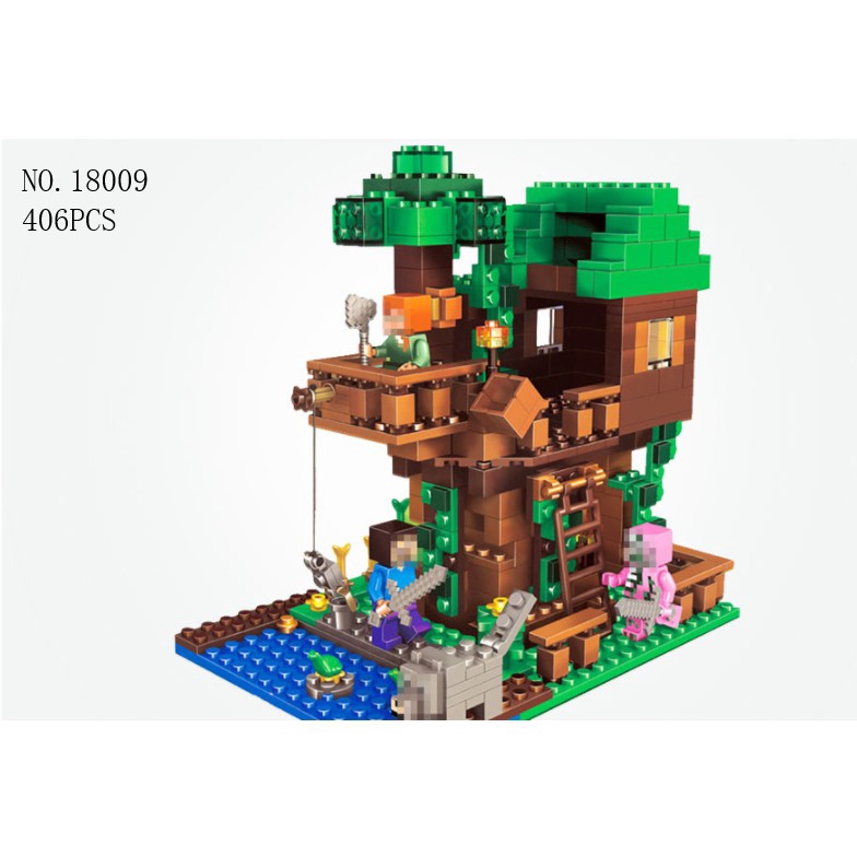 406pcs Lego House Tree Minecraft Series Building Blocks Classic Magic Figures Model Toy For Children Shopee Philippines