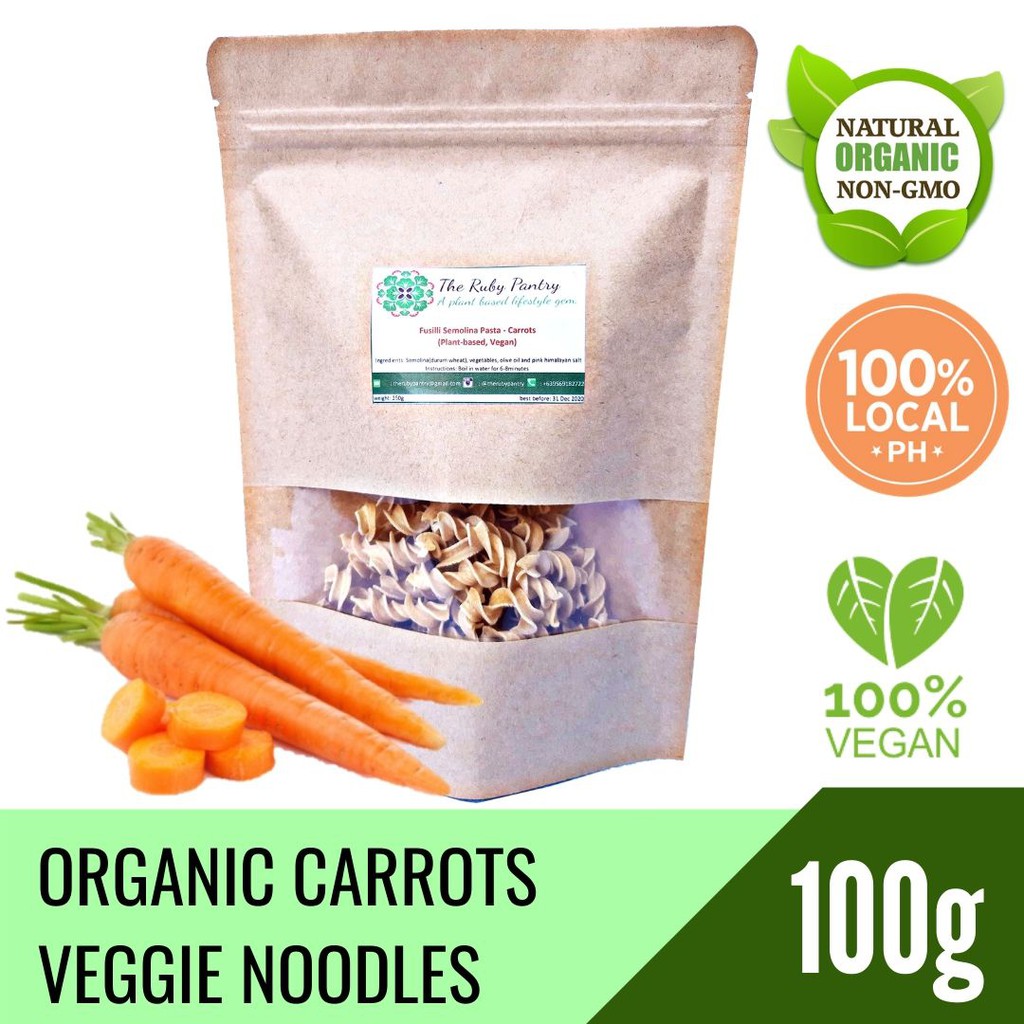 Carrots Veggie Noodles organic, vegetarian, safe for diabetics LOW