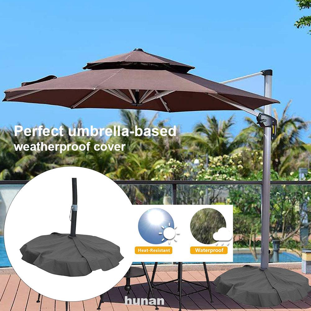 Garden Round Summer Weatherproof Parasol Sun Shield Anti Dust Outdoor Patio Umbrella Base Cover Shopee Philippines