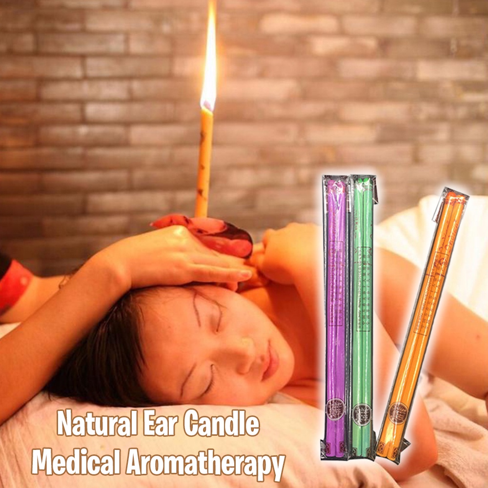 Szz 1pair2pieces Ear Candle Ear Candling Therapy Ear Treatment Ear Wax Removal Healthy Care 