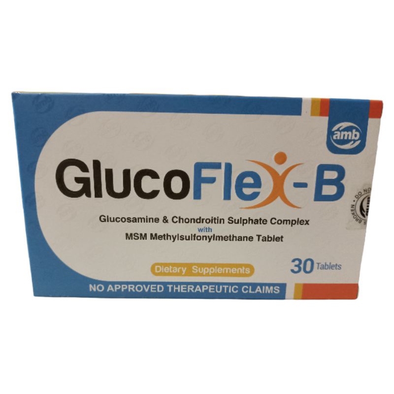 GLUCOFLEX-B Glucosamine & Chondroitin Sulphate Complex 30tablets ...