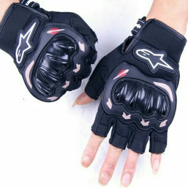 half finger riding gloves