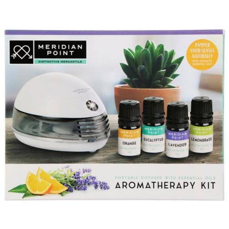 Meridian Point Portable Essential Oil Diffuser Kit with 4 different