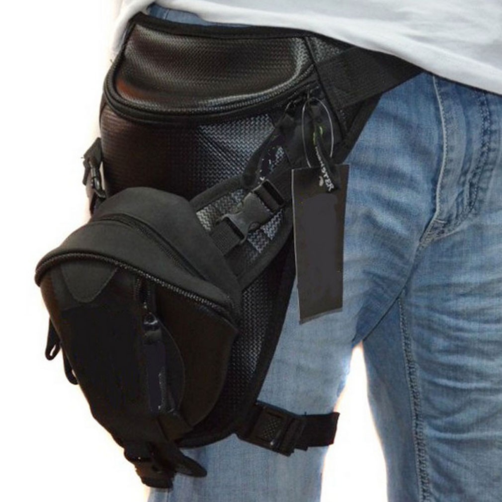 waist bag with leg strap