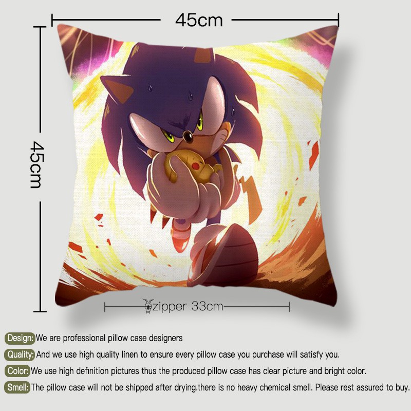 Sonic The Hedgehog Series Pillow Sofa Pillow Cushion Case Shopee