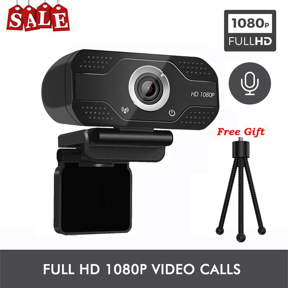 Ready Stock Full Hd 1080p Webcam Hd Video Call For Pc Laptop With Microphone Home Usb Video Web Cam With Tripod Stand Shopee Philippines