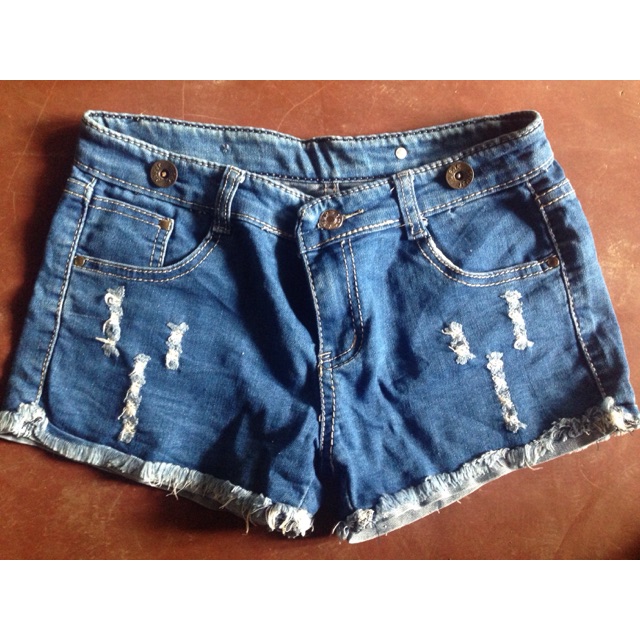 tattered jean shorts