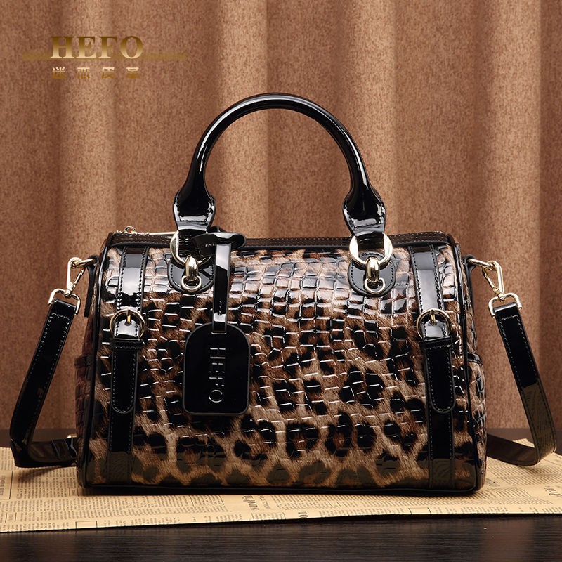 leopard leather handbags