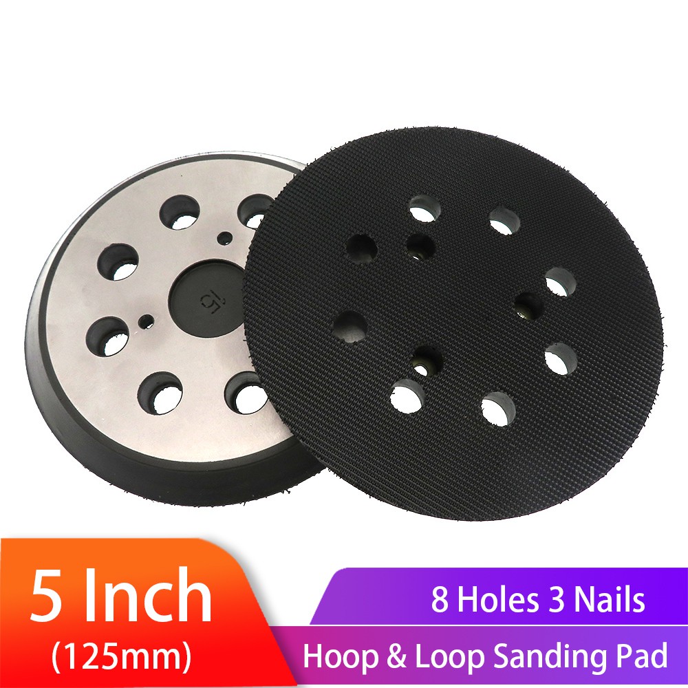 5 Inch 8 Hole Replacement Sander Pads Polishing Sanding Backing Plates 