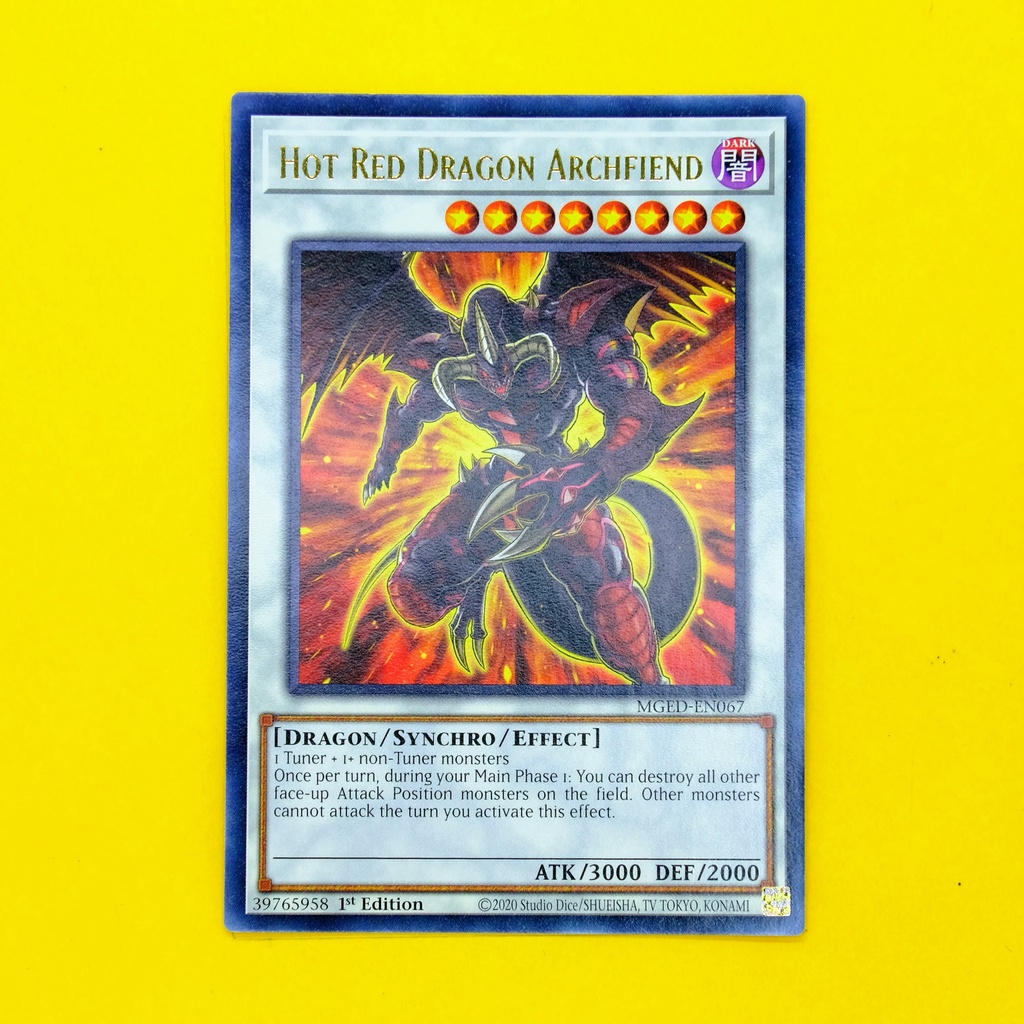 Yu Gi Oh Tcg Hot Red Dragon Archfiend Rare Shopee Philippines 