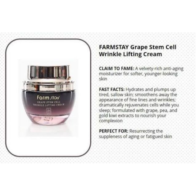 farmstay grape stem cell wrinkle lifting cream