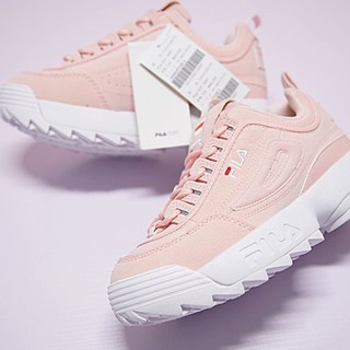 white pink fila disruptor