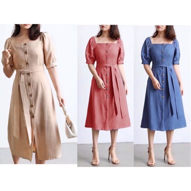 midi dress shopee