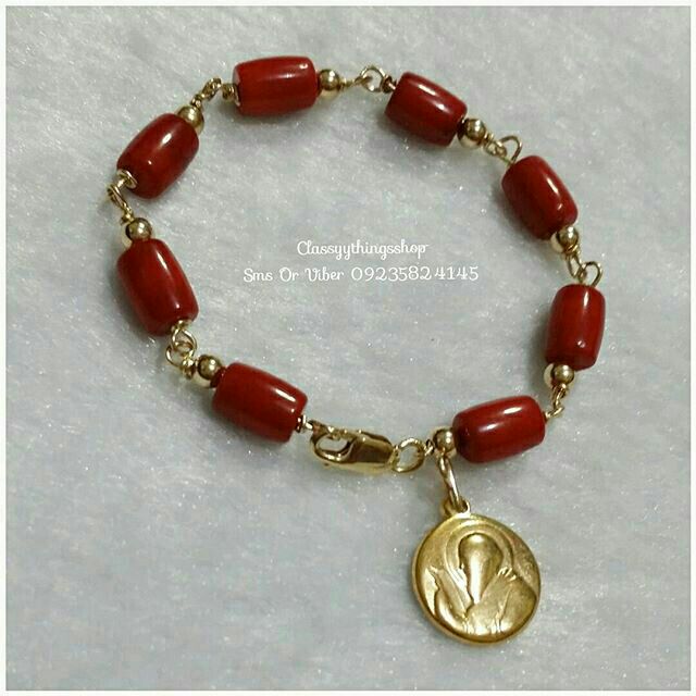 real coral bracelet