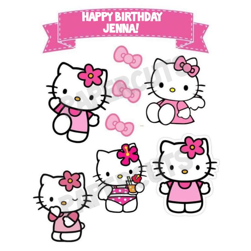 Hello Kitty Face Printable Hello Kitty Cupcake Toppers, 54% OFF