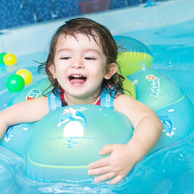Inflatable Baby Swimming Ring with Seat Floaties Swim Pool Float Toy