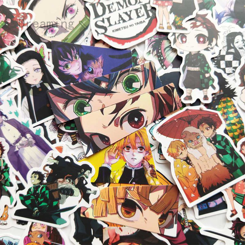 Dreaming 100 Pcs Demon Slayer Kimetsu No Yaiba Stickers Doodle Stickers Travel Trolley Sticker Pvc Waterproof Car Sticker Anime Fans Gifts Shopee Philippines