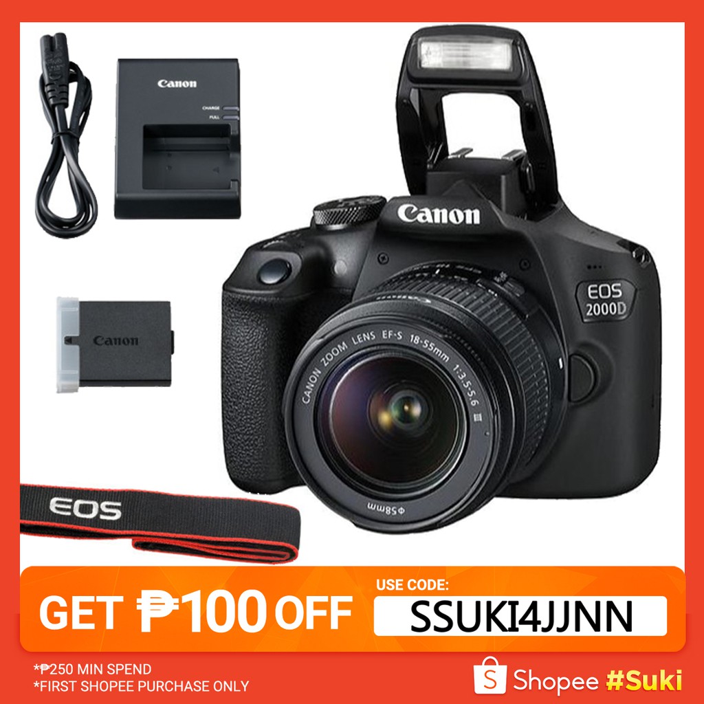 Canon EOS 2000D Camera With 1855 DC III KIT SET Shopee Philippines