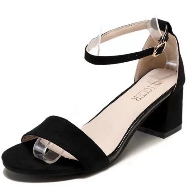 Allstarshoes Ladies Korean Style Sandals Block Heels 2.5'' | Shopee ...