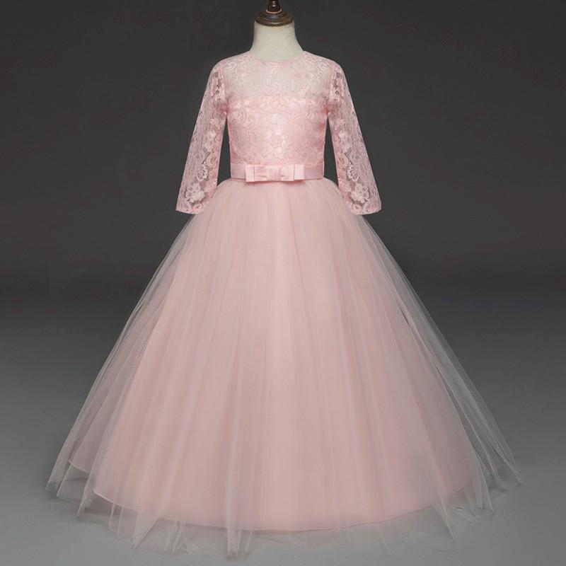 pink wedding dresses for kids