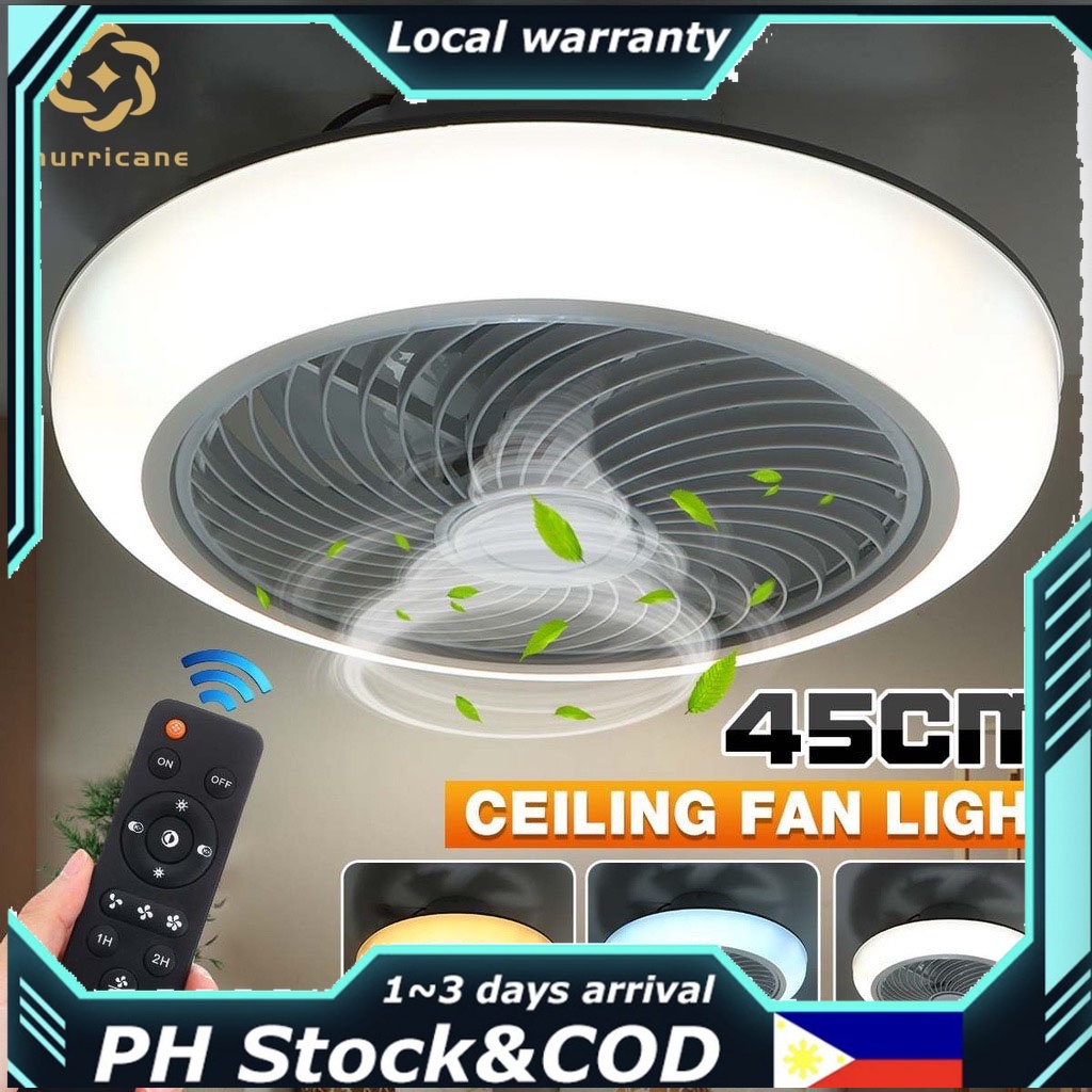 Silent ceiling fan light, invisible ceiling fan with light bedroom