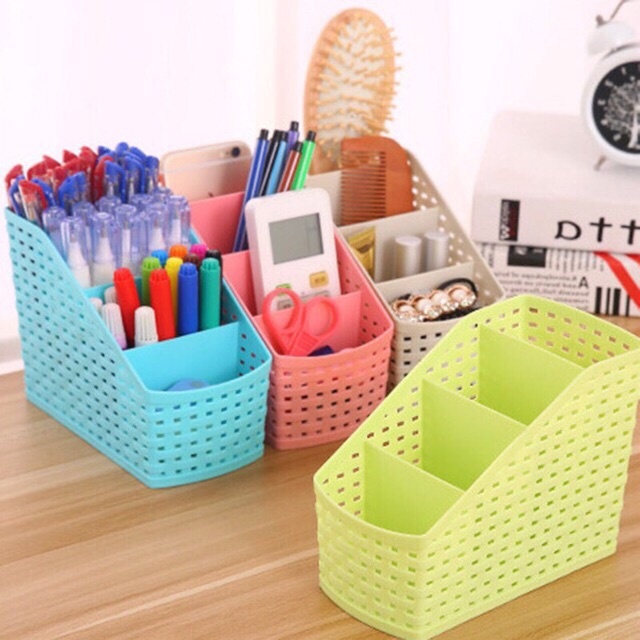 4 Layer Office Organizer Desk Pen Ballpen Pencil Holder Container ...