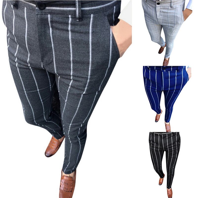 mens skinny tartan pants
