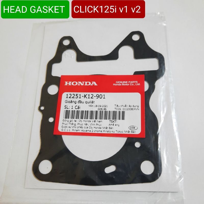 GENUINE HEAD GASKET CLICK125i v1 v2 | Shopee Philippines