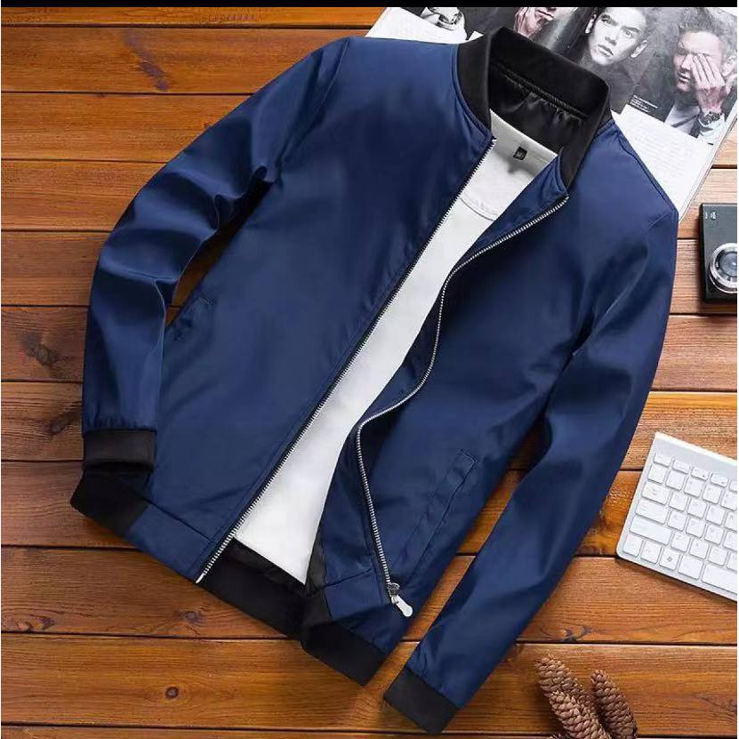 Trendy Plain bomber jacket | Shopee Philippines