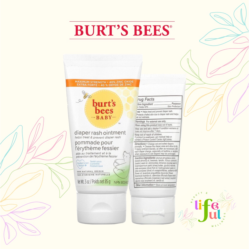 Burt's Bees, Baby Diaper Rash Ointment, Maximum Strength (85 g