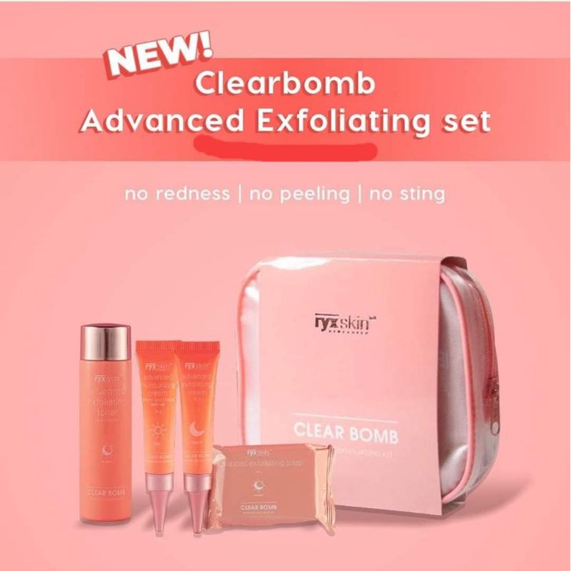 RYX SKINSINCERITY CLEAR BOMB ADVANCED EXFOLIATING KIT (NEW PACKAGING