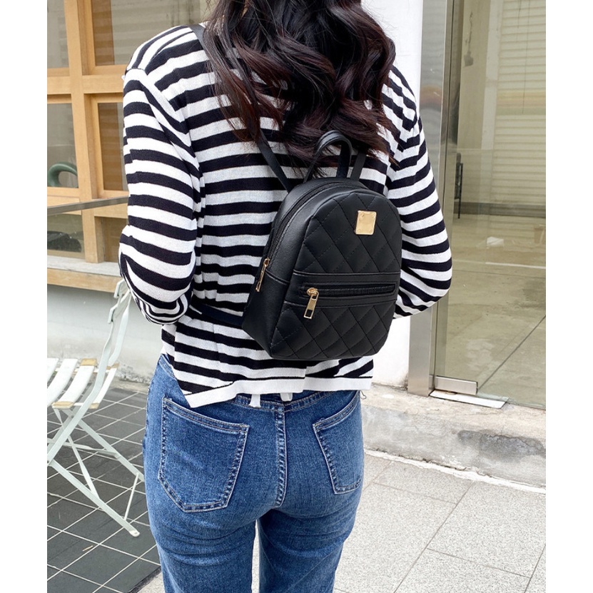 R&O Korean Sling shoulder Fashion Embroidered Ladies Womens Backpack Bag 2966