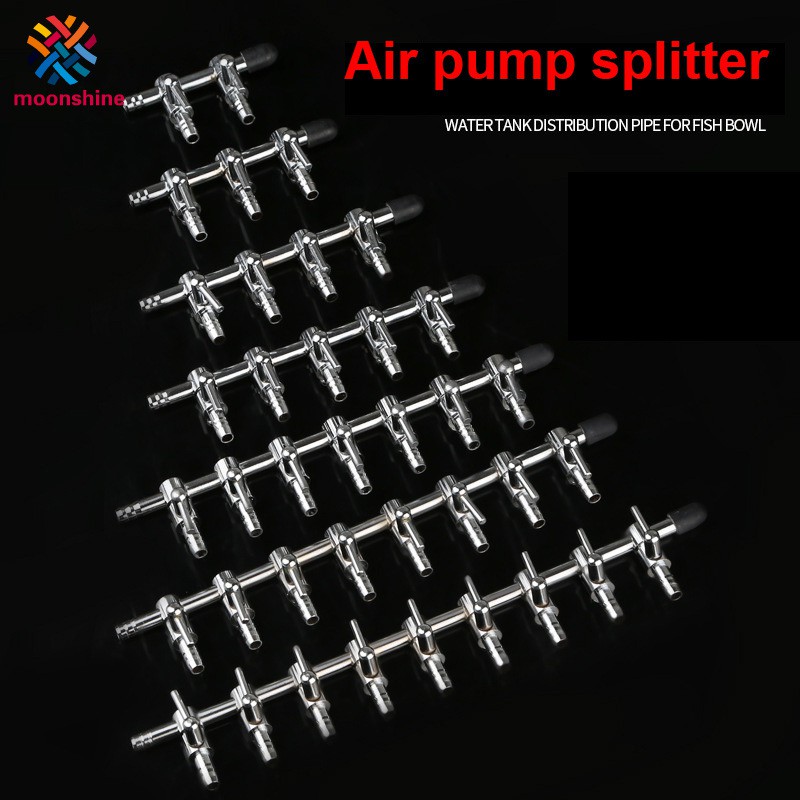 Pawfly Aquarium Air Flow Control Lever Valve Distributor Splitter Accessories Set 