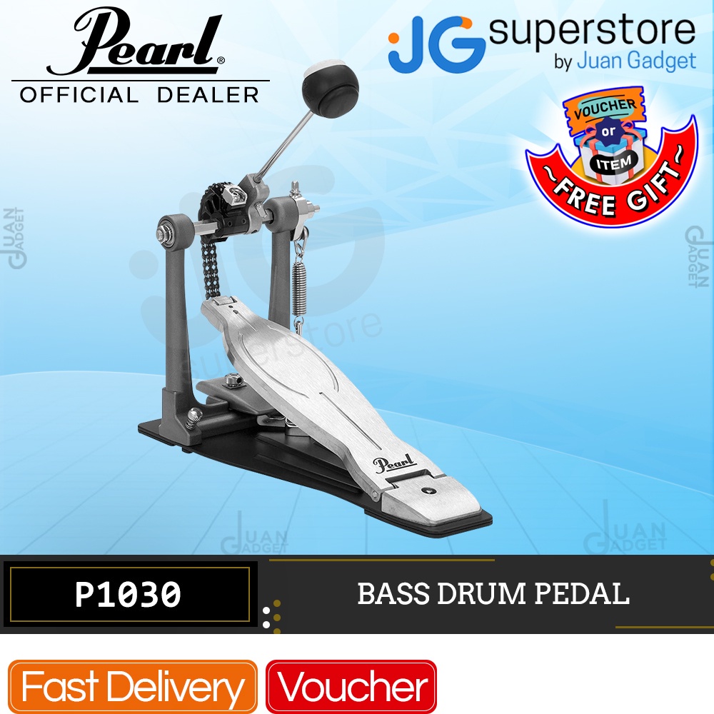 Pearl P1030 Eliminator Solo Black Cam Single Bass Drum Kick Pedal with