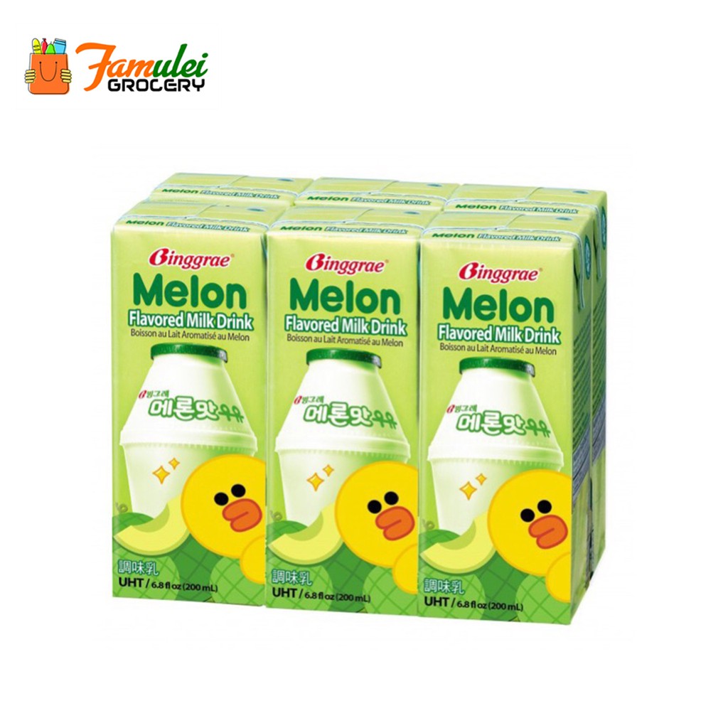 Binggrae Melon Milk Drink 200ml*6 ubicaciondepersonas.cdmx.gob.mx