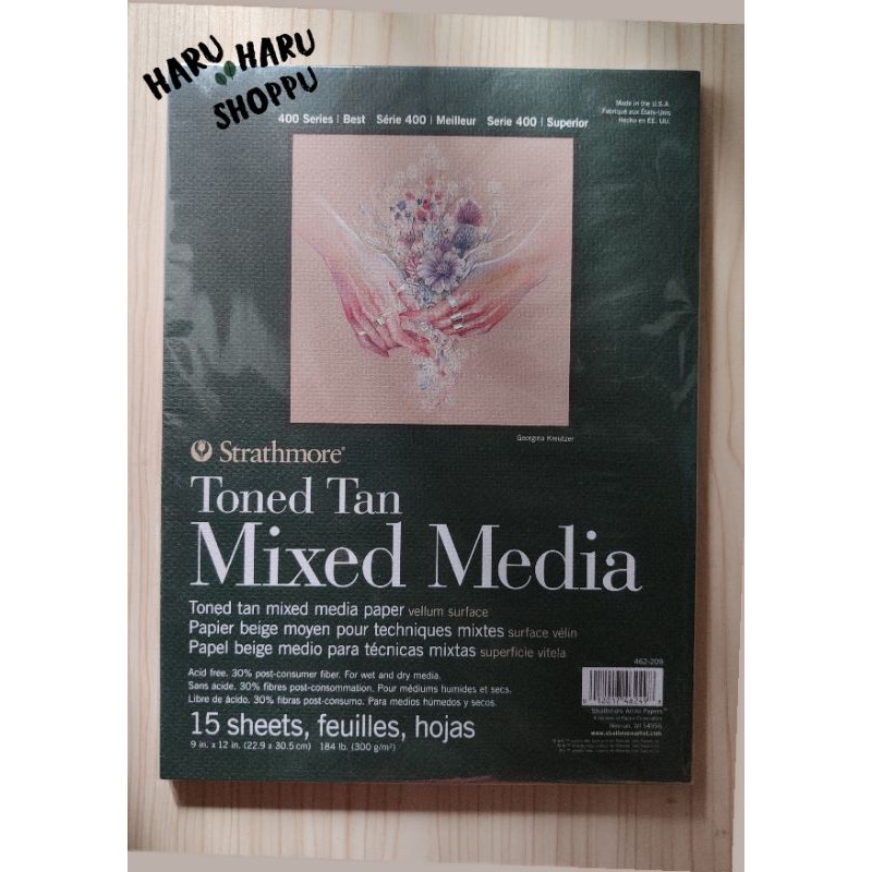 Strathmore Series 400 Toned Tan Mixed Media 9x12 in Shopee Philippines