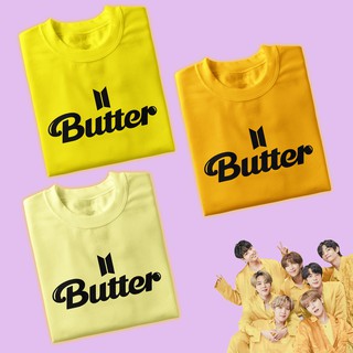 BTS Butter Colored T-Shirt With Logo / BTS Butter Shirt ...