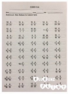 Window Card: Addition, Subtraction, Multiplication, Division per order ...