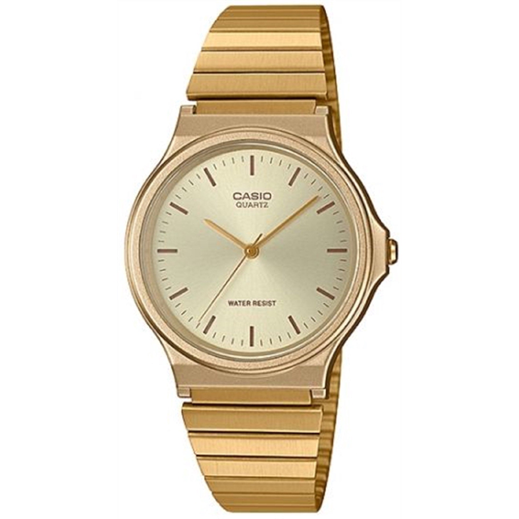 gold plated casio watch